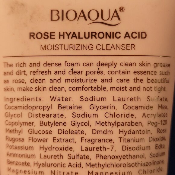 BIOAQUA Rose Hyaluronic Acid Cleanser Face Anti-Aging - Picture 7 of 7